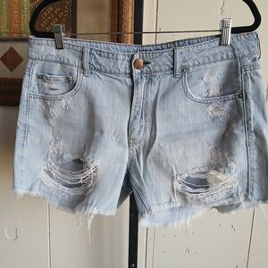 AMERICAN EAGLE OUTFITTERS 100% COTTON TOM GIRL SHORTS SIZE 14